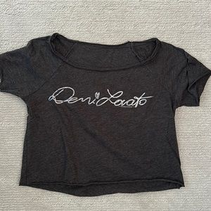 Demi Lovato Vintage crop top